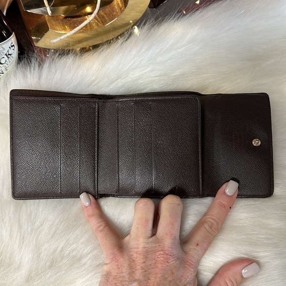 AUTHENTIC LOUIS VUITTON DAMIER PORTEFEIULLE ELISE TRIFOLD WALLET - Picture 10 of 12